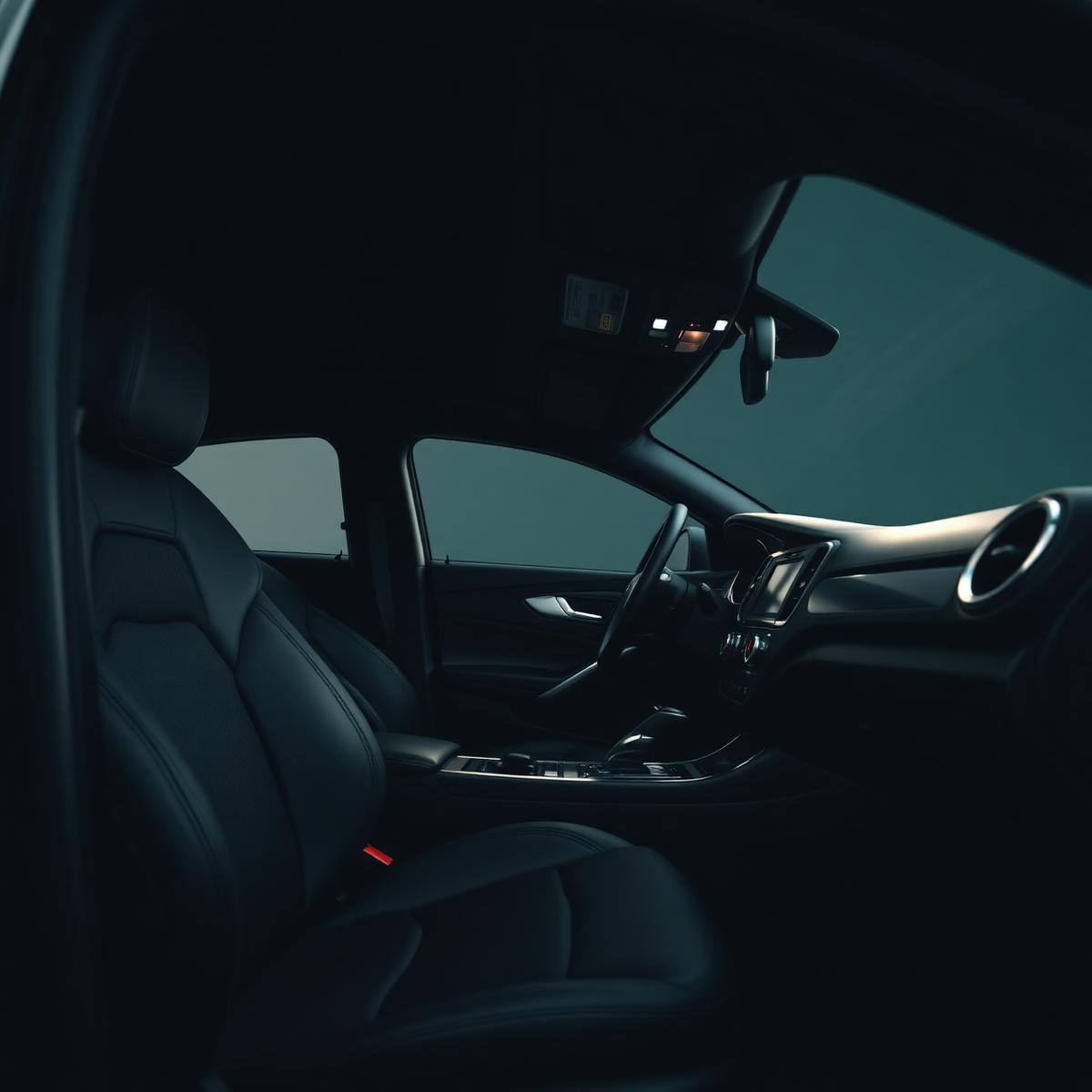 Clean detailed car interior